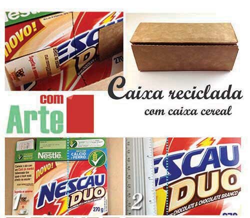 reciclagem caixa cereal passo 01-02