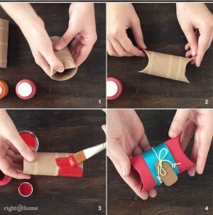 embalagem artesanal rolo papel