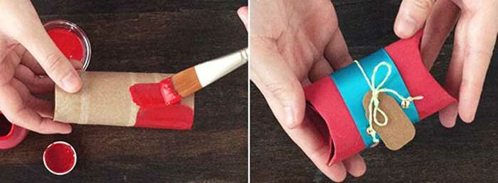 embalagens artesanais com rolo papel