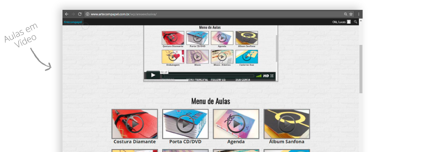 imagem do portal das aulas