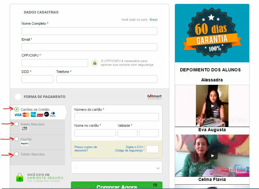 tela de inscrição para o curso curso-de-encadernação-artesanal-compra-